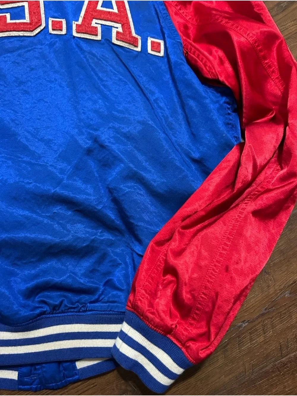 polo ralph lauren satin jacket k-swiss usa size medium